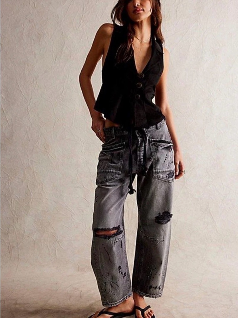 Free people Barrel Jeans